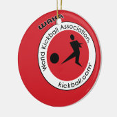Verzierung - Kickball Logo Keramikornament (Links)