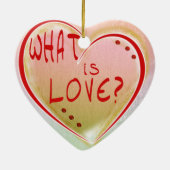 VERZIERUNG - LIEBE BEHÄLT KEINEN SATZ DES KERAMIK ORNAMENT (Hinten)