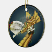 Verzierung - mein Drache aß meine Hausaufgaben Keramikornament (Links)