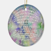 VERZIERUNG messianisches Prophezeiungen Keramikornament (Links)