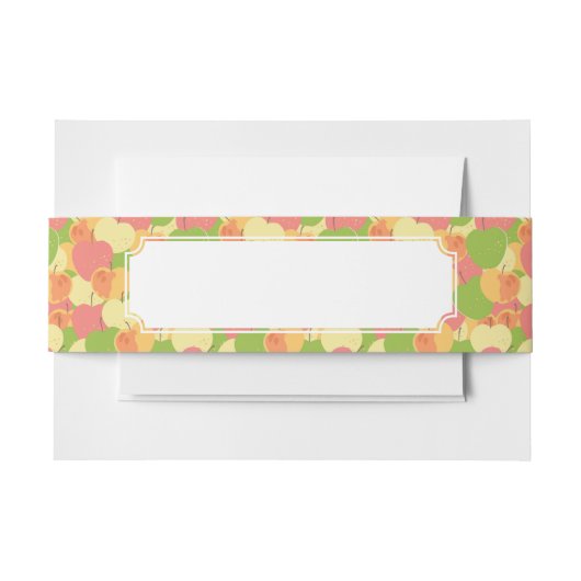 Verzierung mit Äpfeln Einladungsbanderole (Vorderseite Beispiel)