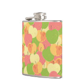 Verzierung mit Äpfeln Flachmann (Links)