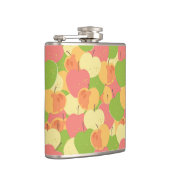 Verzierung mit Äpfeln Flachmann (Rechts)