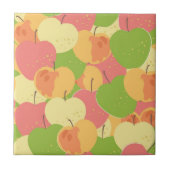 Verzierung mit Äpfeln Fliese (Vorderseite)