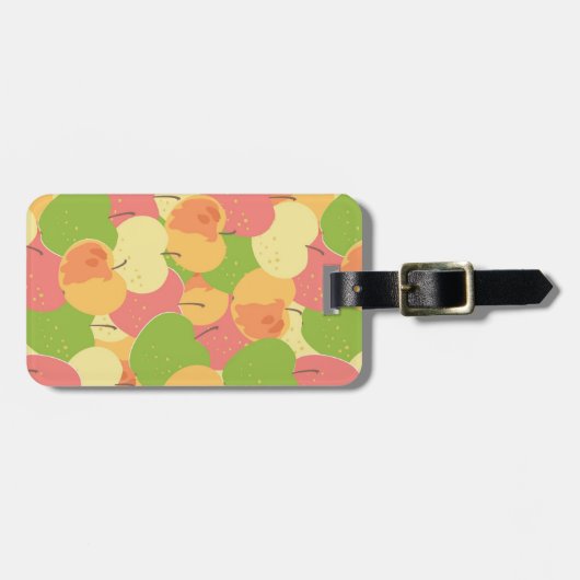Verzierung mit Äpfeln Gepäckanhänger (Vorderseite horizontal)