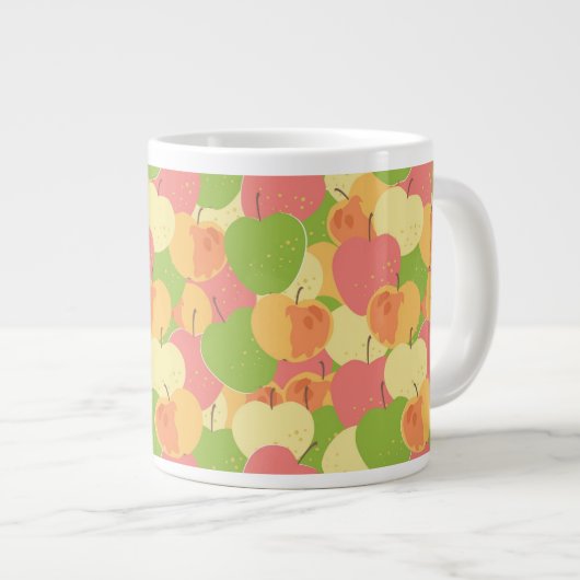 Verzierung mit Äpfeln Jumbo-Tasse (Vorderseite Rechts)