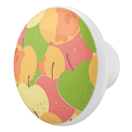 Verzierung mit Äpfeln Keramikknauf (Rechts)