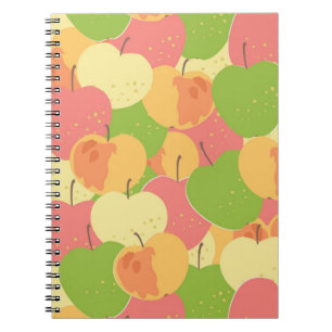 Verzierung mit Äpfeln Notizblock