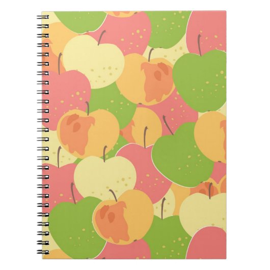 Verzierung mit Äpfeln Notizblock (Vorderseite)