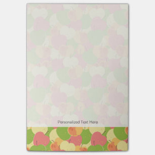 Verzierung mit Äpfeln Post-it Klebezettel