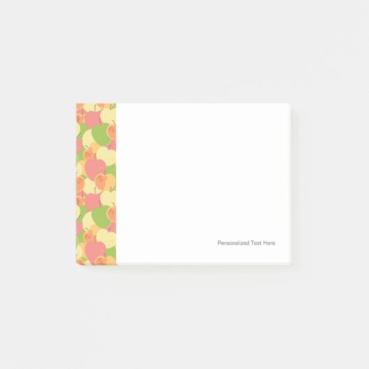 Verzierung mit Äpfeln Post-it Klebezettel (Vorderseite)