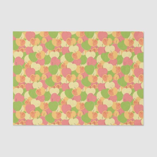 Verzierung mit Äpfeln Seidenpapier (Vorderseite)