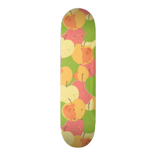 Verzierung mit Äpfeln Skateboard