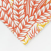 Verzierung mit den Weizenohren Fleecedecke (Ecke)