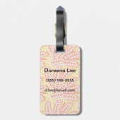 Verzierung mit den Weizenohren Gepäckanhänger (Rückseite vertikal)