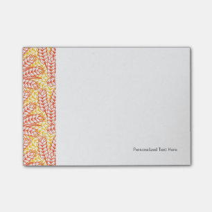 Verzierung mit den Weizenohren Post-it Klebezettel