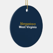 Verzierung Morgantowns, West Virginia Keramik Ornament (Rechts)
