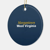 Verzierung Morgantowns, West Virginia Keramik Ornament (Links)