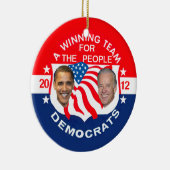 Verzierung Obama 2012 Keramik Ornament (Rechts)