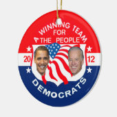 Verzierung Obama 2012 Keramik Ornament (Links)