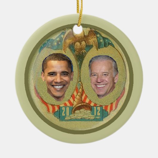 Verzierung Obama 2012 Keramikornament (Vorne)