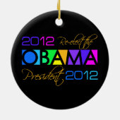 Verzierung OBAMA 2012 Keramikornament (Hinten)