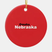 Verzierung Omahas, Nebraska Keramikornament (Vorne)