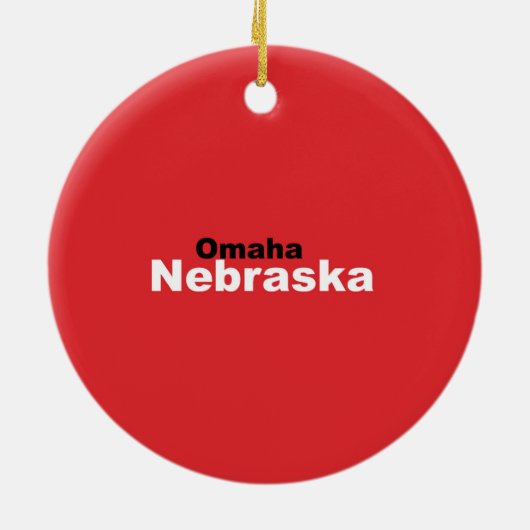 Verzierung Omahas, Nebraska Keramikornament (Hinten)