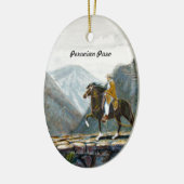 Verzierung, peruanischer Gebirgspfad Keramik Ornament (Links)