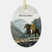 Verzierung, peruanischer Gebirgspfad Keramik Ornament (Hinten)