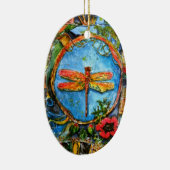 Verzierung PMACarlson Libellen-II Keramik Ornament (Rechts)