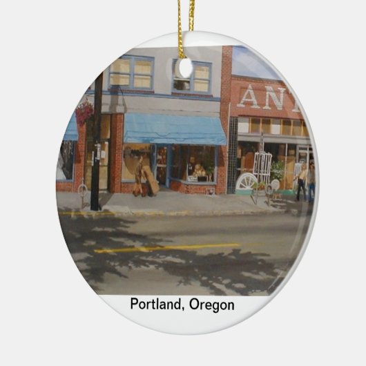 Verzierung Portlands Oregon Keramikornament (Links)