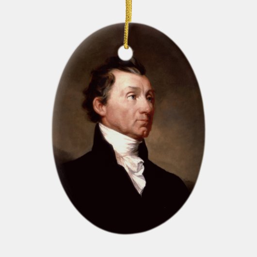 Verzierung Präsidenten-James Monroe Keramik Ornament (Vorne)