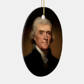 Verzierung Präsidenten-Thomas Jefferson Keramikornament (Rechts)
