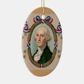 Verzierung Präsidenten-Washington Keramik Ornament (Rechts)