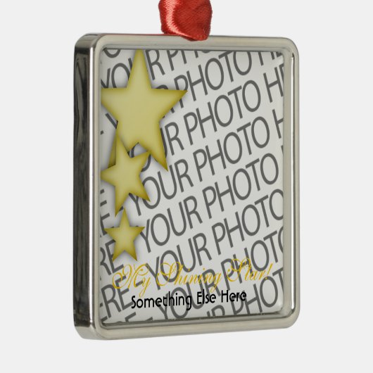 Verzierung, Quadrat-Prämie, Schablone, addieren Silbernes Ornament (Rechts)