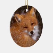 Verzierung "roten Fox" Keramikornament (Rechts)