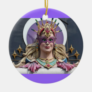 Verzierung, Runde, Vegas # 1 Keramik Ornament