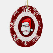 Verzierung - Sankt-Baseball Keramik Ornament (Rechts)