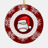 Verzierung - Sankt-Baseball Keramik Ornament (Vorne)