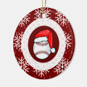 Verzierung - Sankt-Baseball Keramik Ornament (Links)
