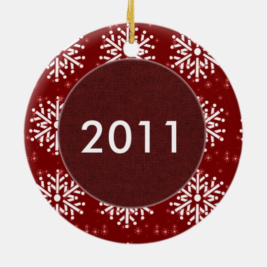 Verzierung - Sankt-Baseball Keramik Ornament (Hinten)