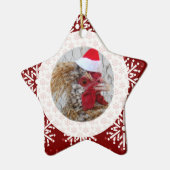 Verzierung - Sankt-Hahn Keramikornament (Links)