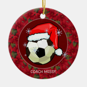 Verzierung - Sankt Soccerball Keramik Ornament