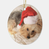 Verzierung Sankt Yorkie Keramik Ornament (Links)