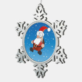 Verzierung Schneeflocken Zinn-Ornament (Rechts)