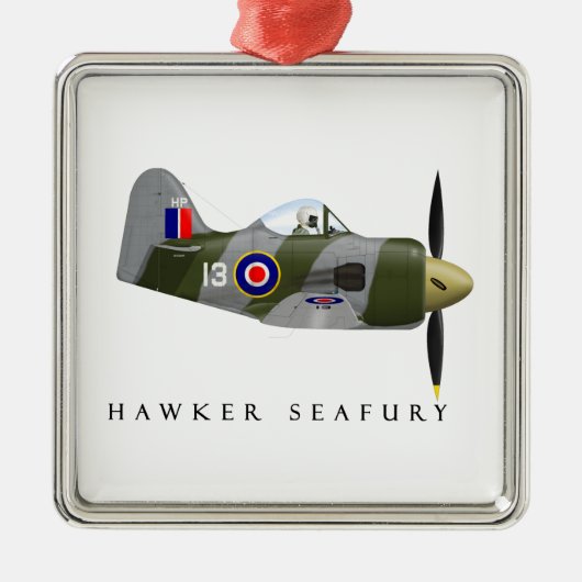 Verzierung Seafury Rennen-13 Silbernes Ornament (Vorne)