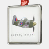 Verzierung Seafury Rennen-13 Silbernes Ornament (Links)