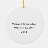 Verzierung Soulmates| personalisierte Valentines Keramikornament (Hinten)
