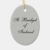 Verzierung St. Bridget Keramik Ornament (Hinten)